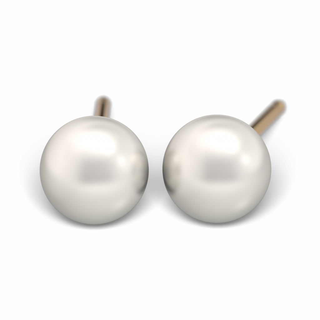 Perle Gold Ohrstecker