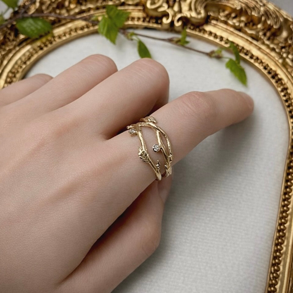Blumenranken Ring