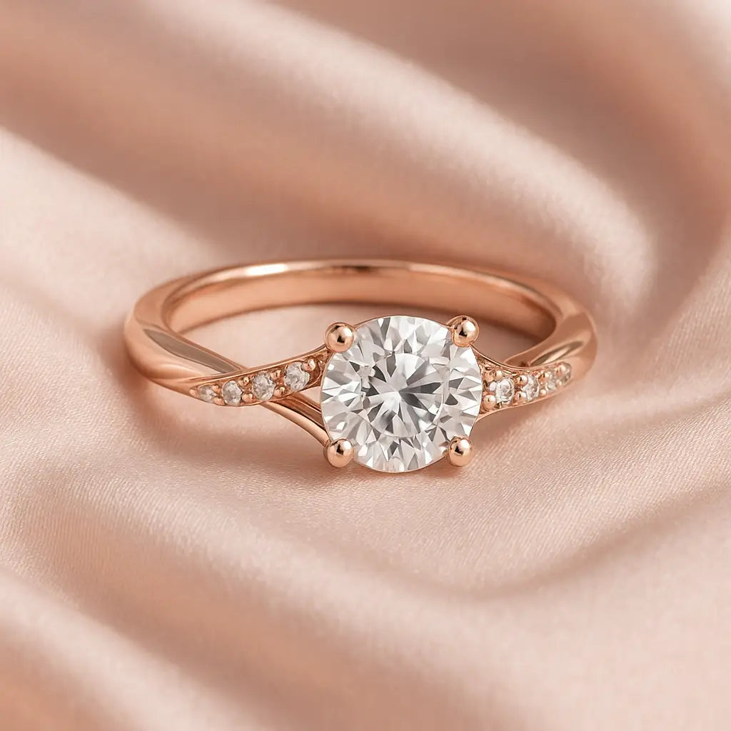 4er Krappe Brilliant mit Außensteine 0,59ct. LAB