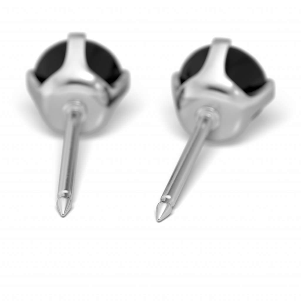 Schwarz Ohrstecker 4er Krappe Zirk.