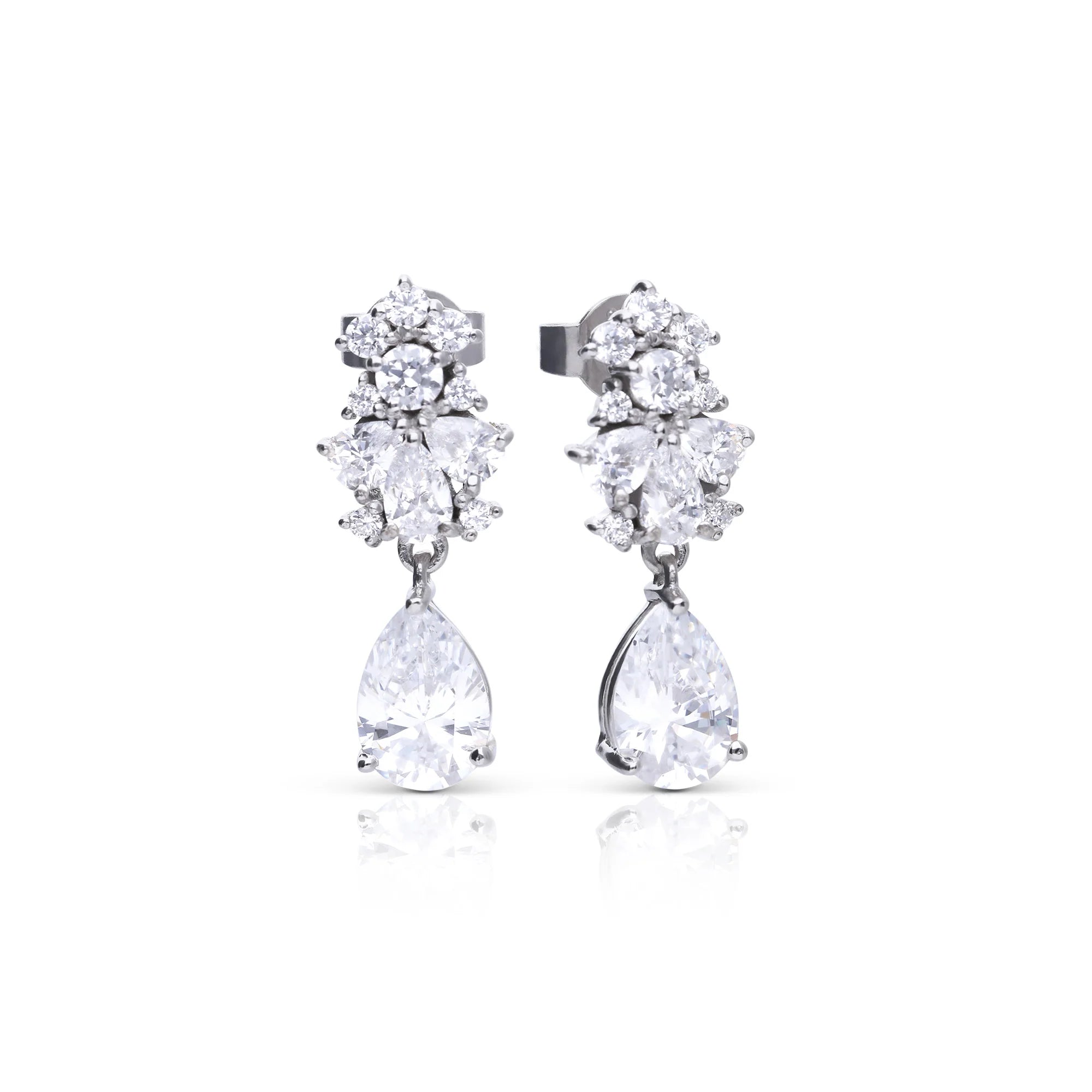 Ohrhänger 925/- Silber mit Diamonfire-Zirk.