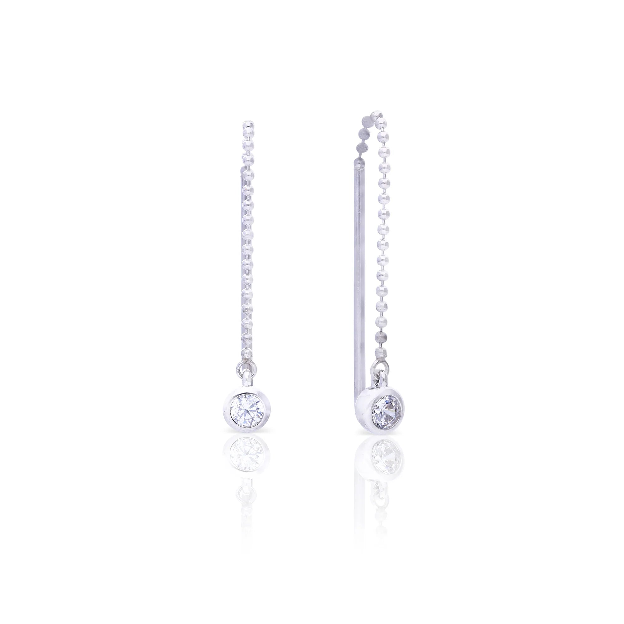 Ohrhänger 925/- Silber mit Diamonfire-Zirk.