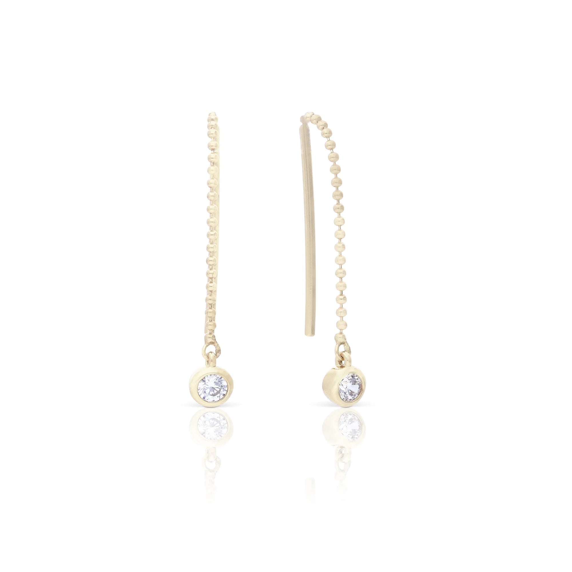 Ohrhänger 925/- Silber mit Diamonfire-Zirk.