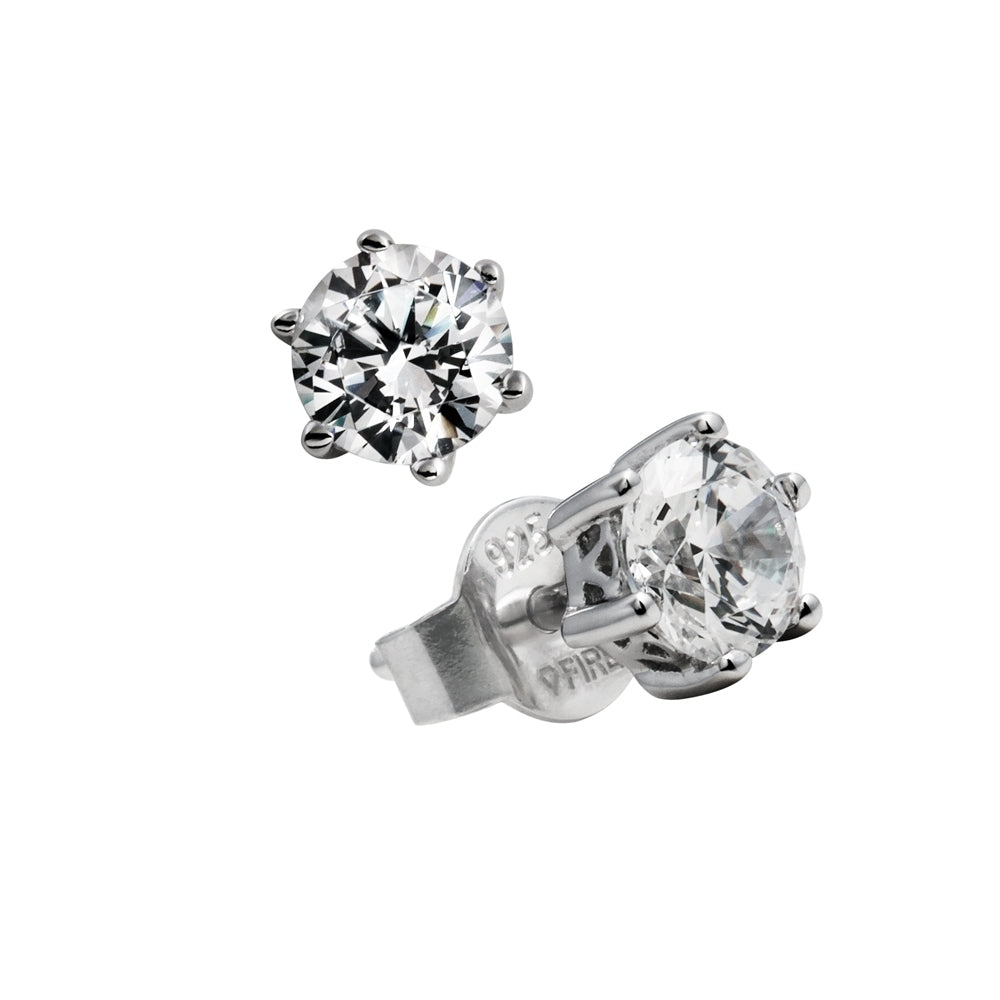 Ohrstecker 925/- Silber mit Diamonfire-Zirk.
