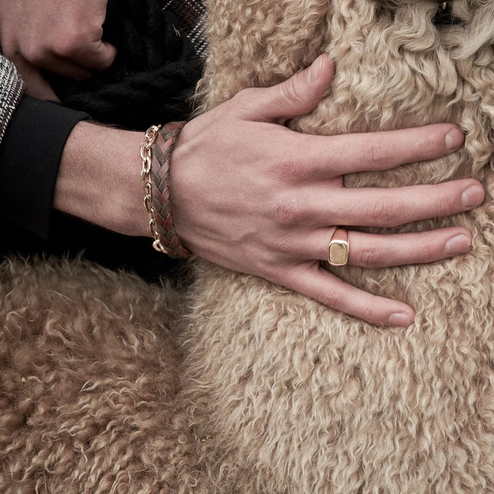 SON Armband dunkelbraunes Kalbsleder