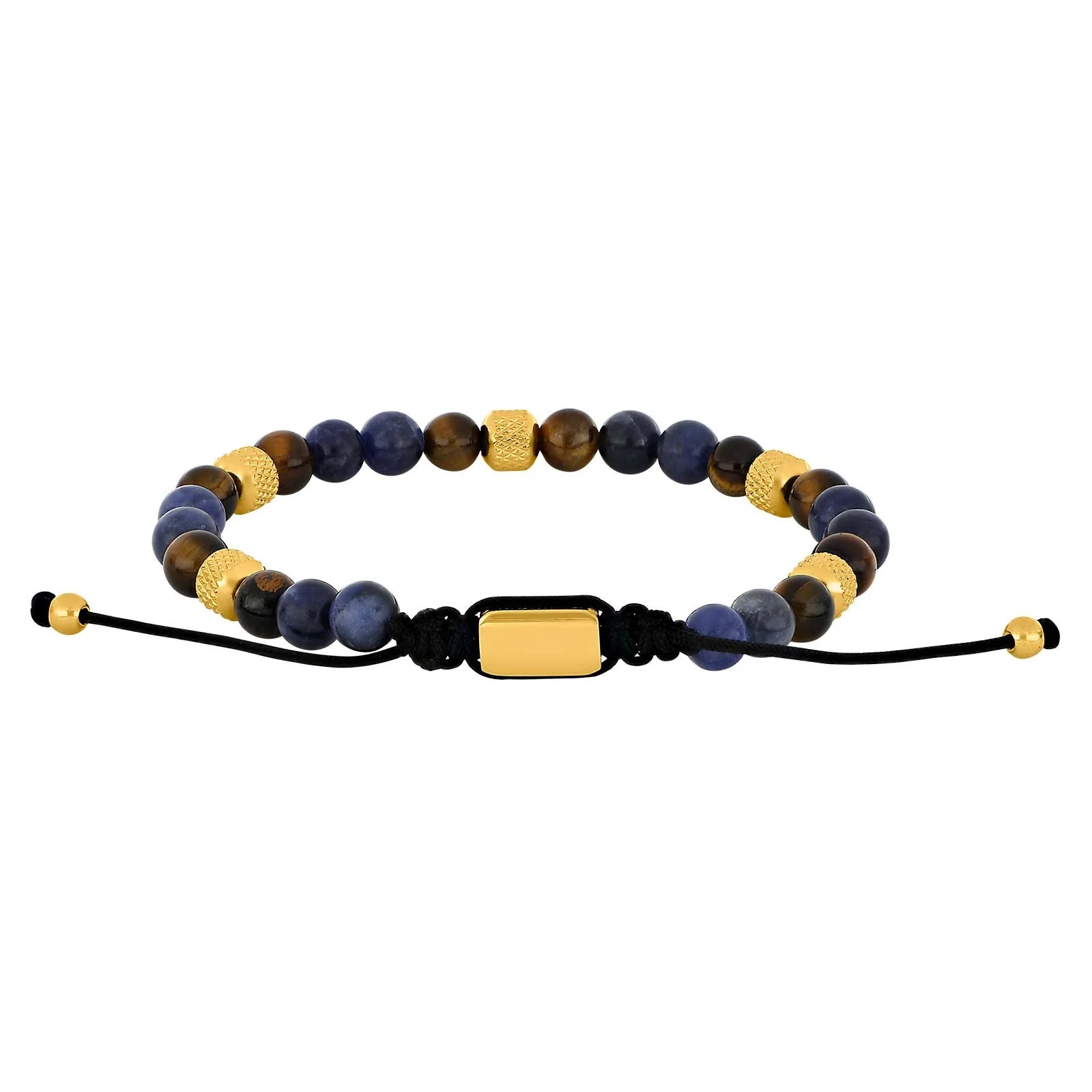 SON Armband sodalite/yellow tiger eye 8mm IPG