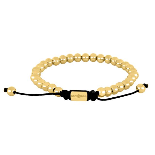 Steel KugelArmband Gold 6mm
