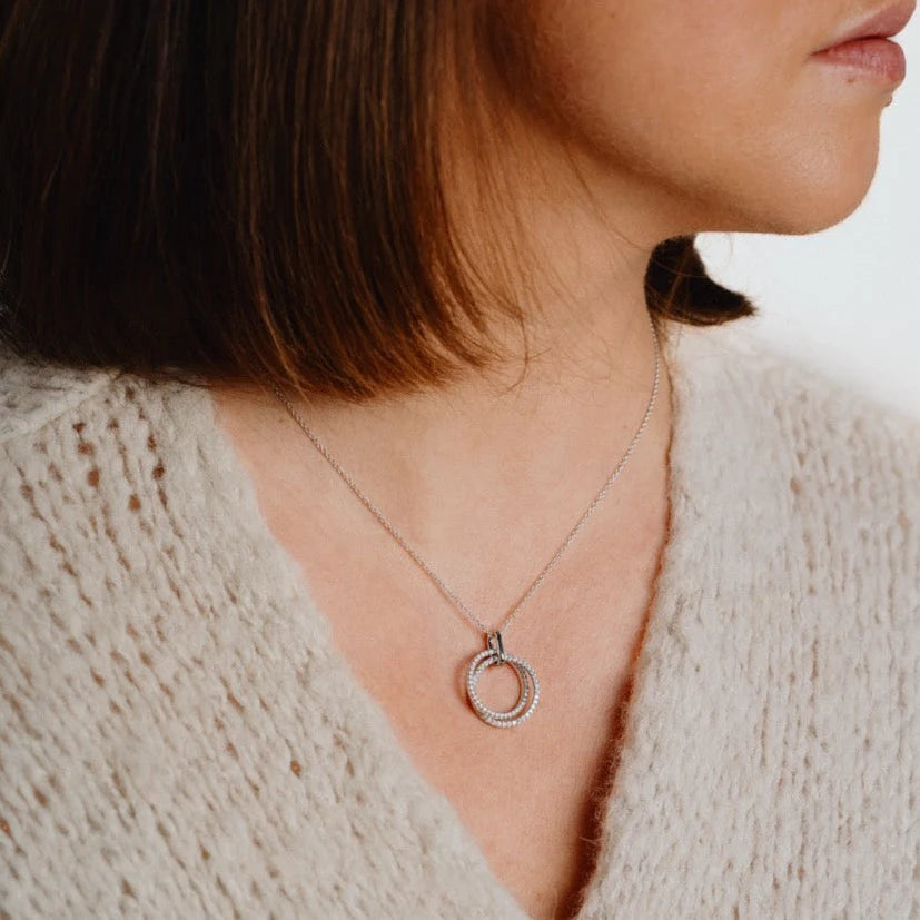 Anhänger 925/- Silber mit Diamonfire-Zirk.