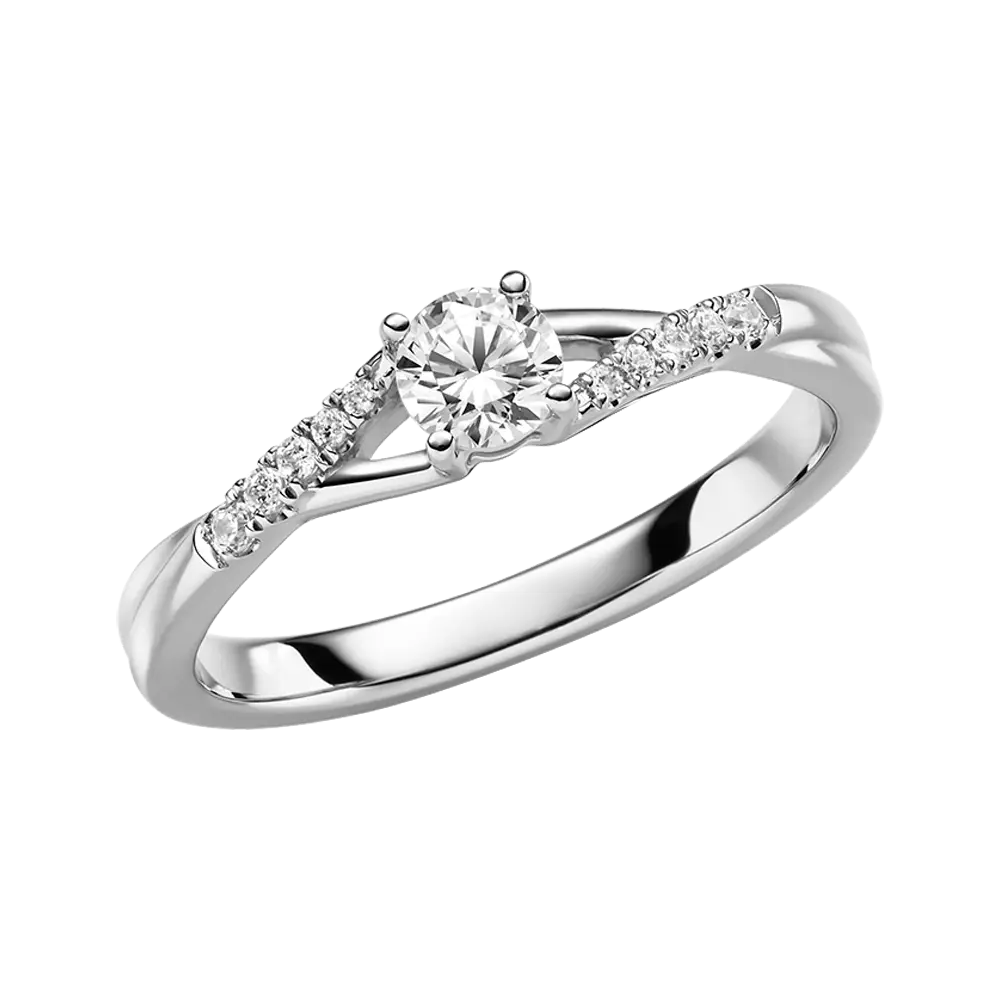 4er Krappe Brilliant mit Außensteine 0,59ct. LAB