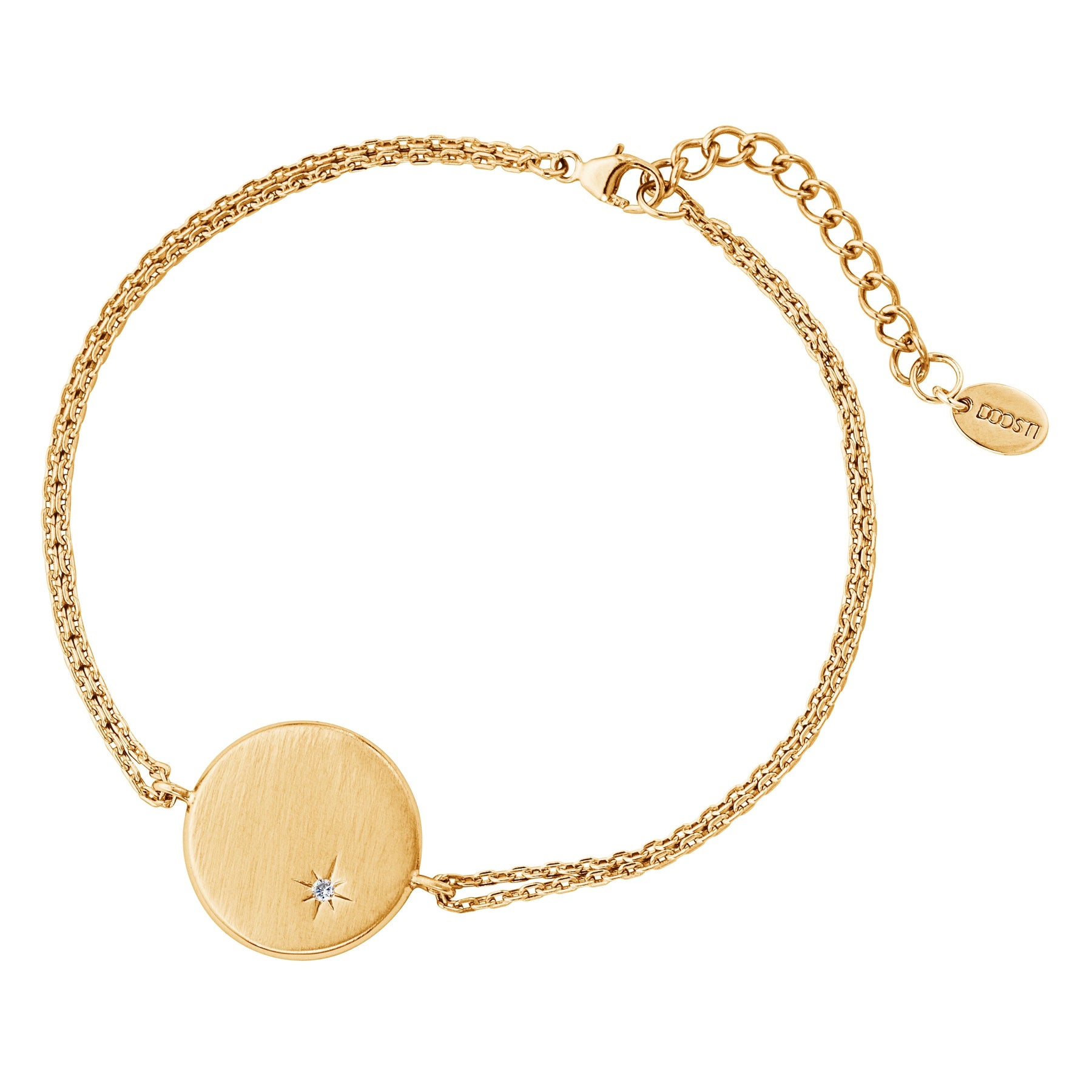 Damen Armband mit runder Gravurplatte