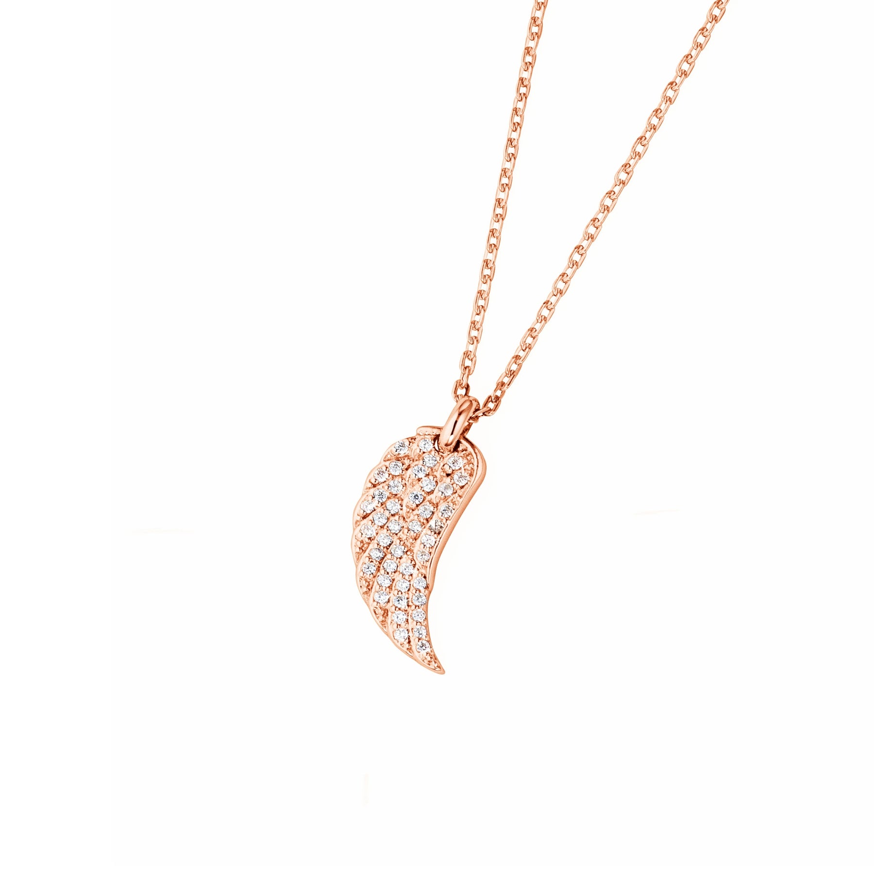 Damen Halskette Flügel Zirk.