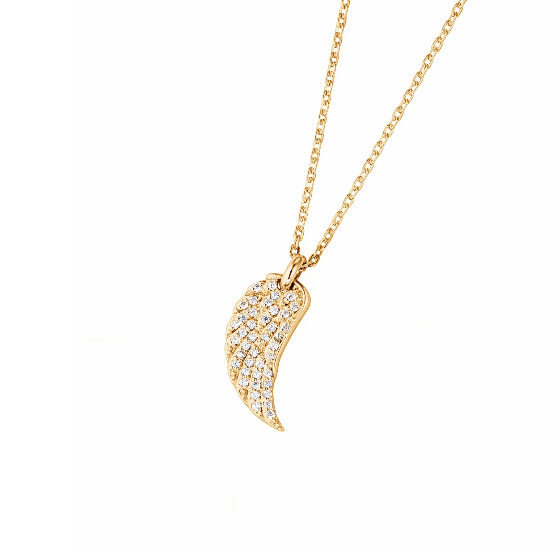 Damen Halskette Flügel Zirk.