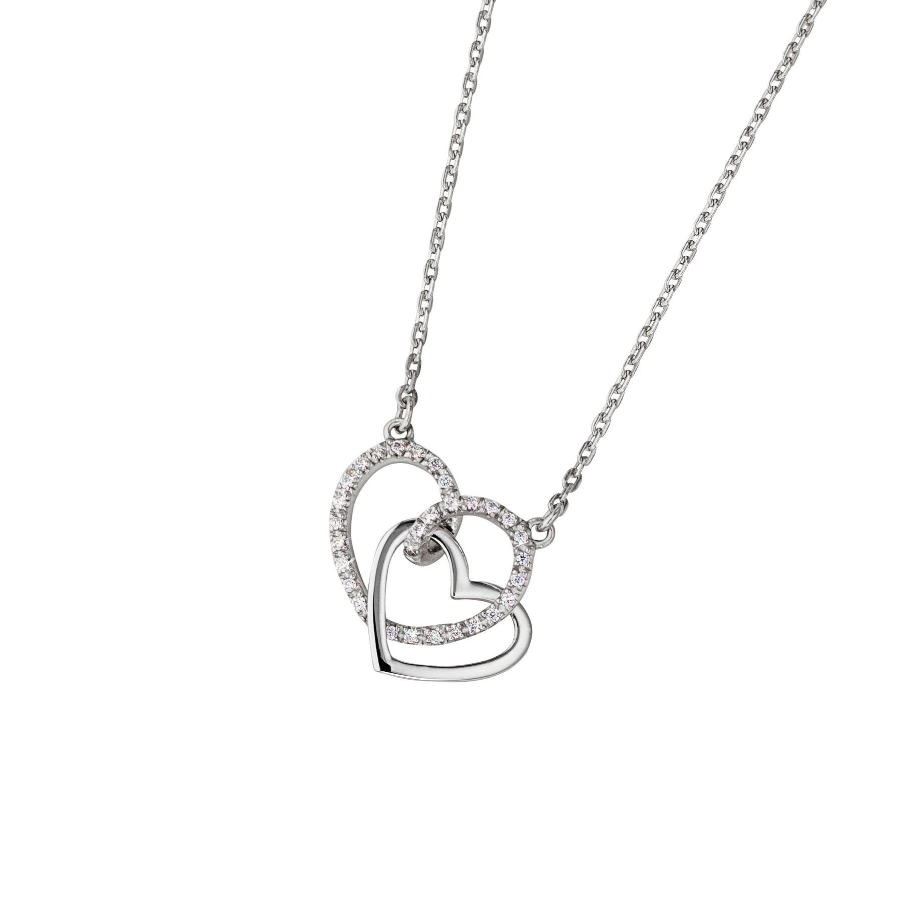 Damen Halskette Herzen Zirk.