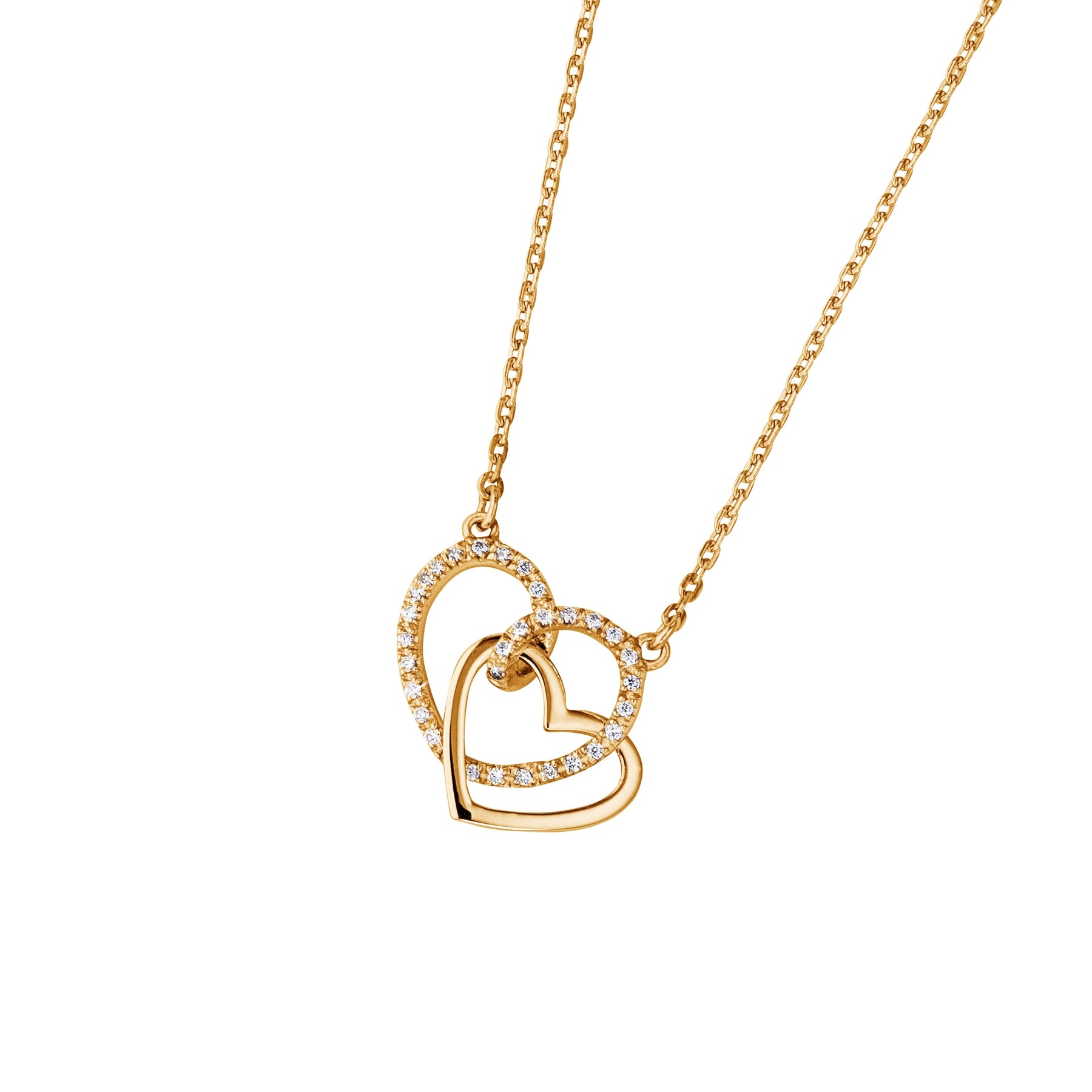 Damen Halskette Herzen Zirk.