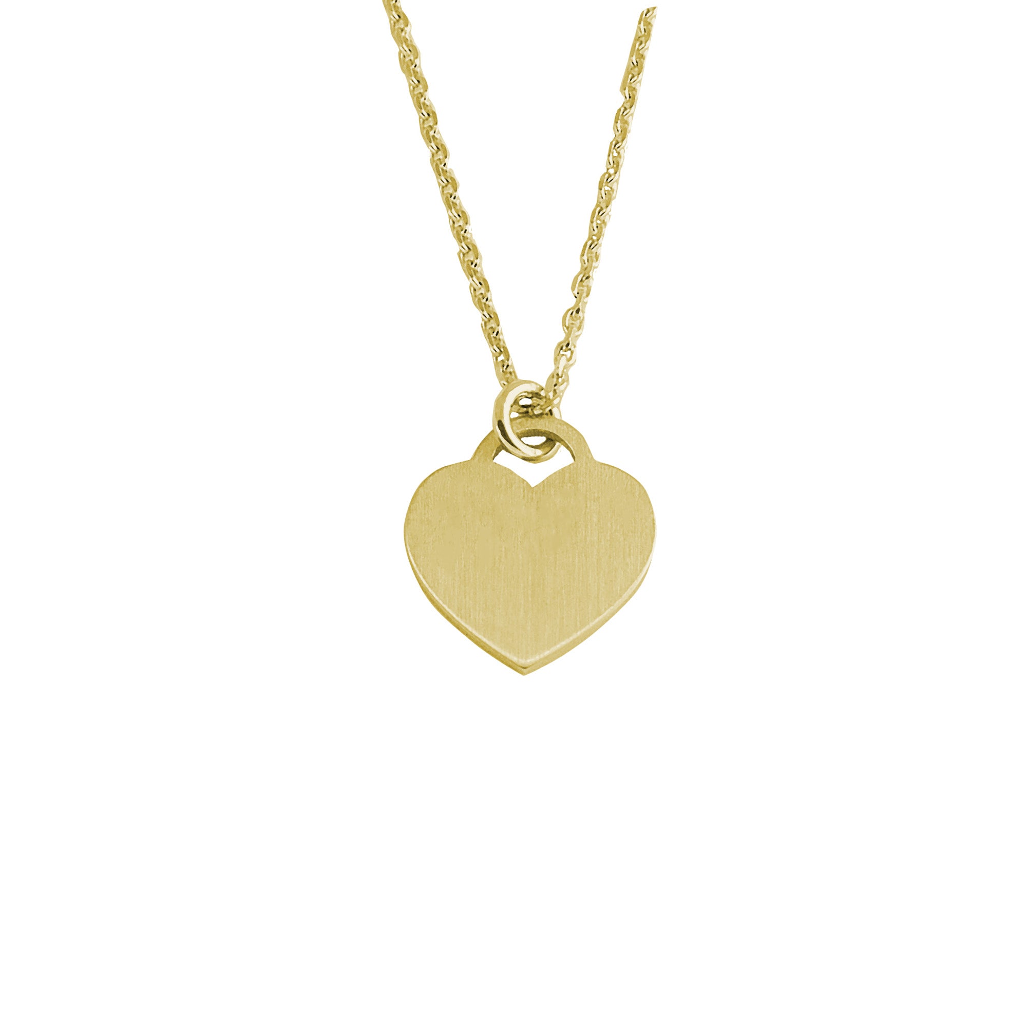 Damen Collier mit Anhänger Herz Gravurplatte