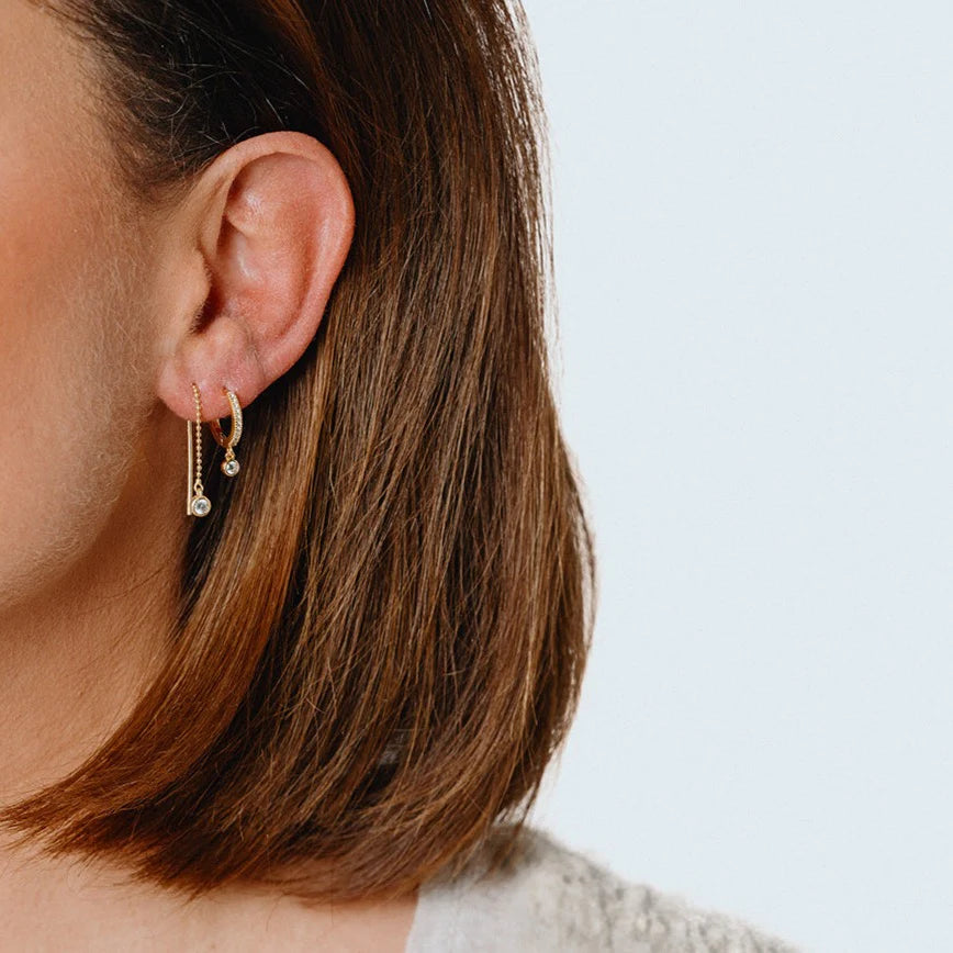 Ohrhänger 925/- Silber mit Diamonfire-Zirk.