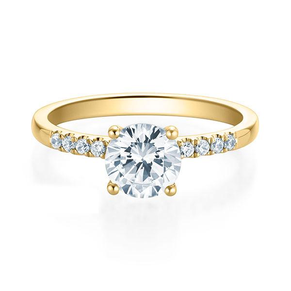 Brilliant mit Außensteine 0,83ct. LAB.