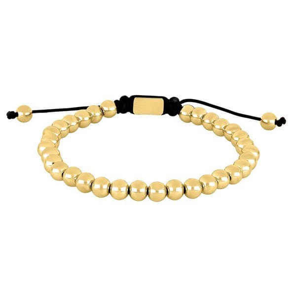 Steel KugelArmband Gold 6mm