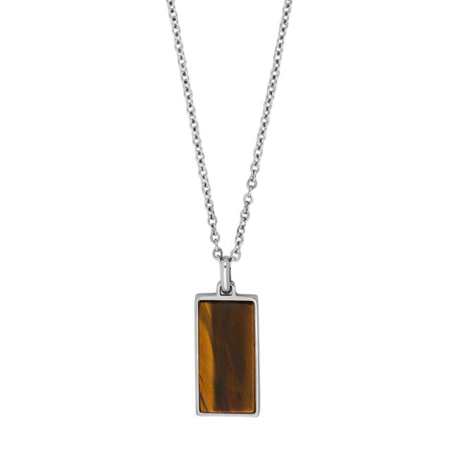 Stahl Ankerkette mit Yellow Tiger Eye