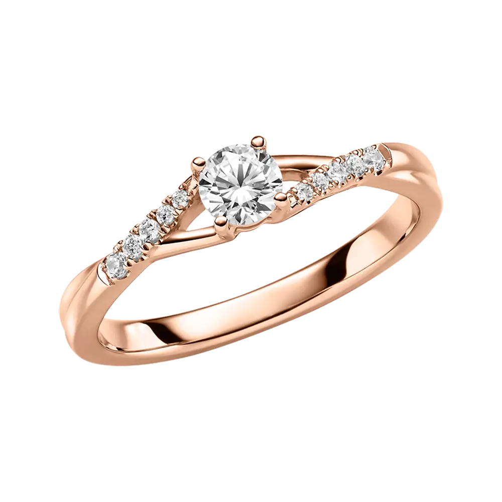 4er Krappe Brilliant mit Außensteine 0,59ct. LAB