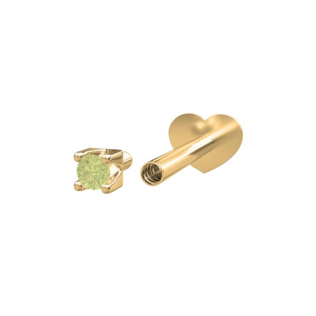 14k. Ohrstecker mit Peridot