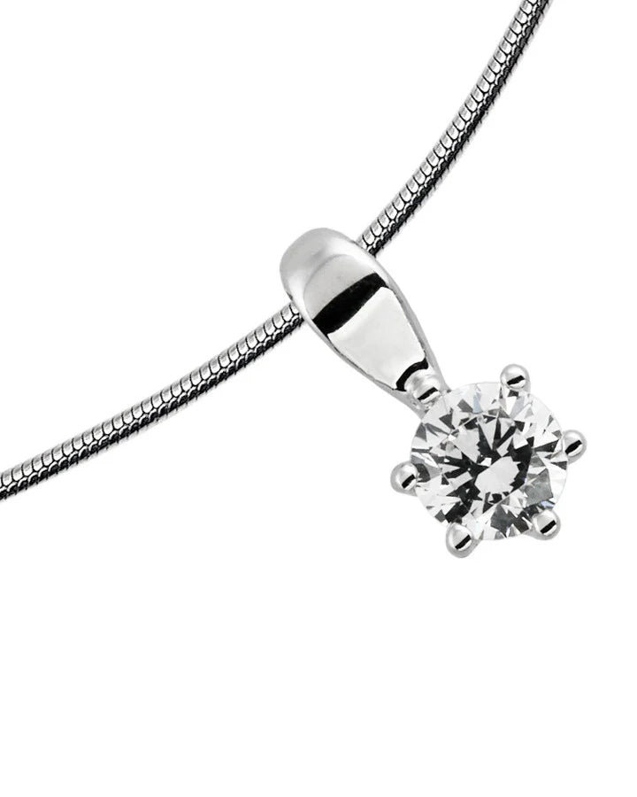 Kette 925/- Silber mit Diamonfire-Zirk.