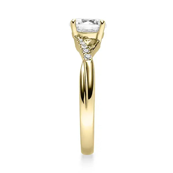 4er Krappe Brilliant mit Außensteine 0,59ct. LAB